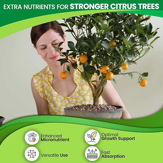 Citrus Tree Fertilizer - Orange, Lemon, Lime, Mango, Avocado - Citrus Fertilizer for Tropical Fruit Trees to Grow More Fruit - Garden-Growing Miracle Nutrients - 1 Qt / 32 fl oz / 946 mL