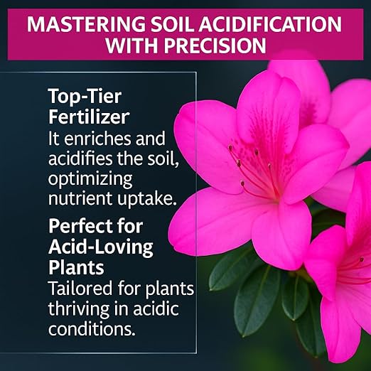 𝐁𝐄𝐒𝐓𝐒𝐄𝐋𝐋𝐄𝐑 Premium 8-4-8 Acidic Fertilizer for Azaleas, Camellias, Hydrangeas, Blueberries, Gardenias, Magnolia Trees, Evergreens and Rhododendrons - Ideal Iron-Rich Plant Food [16 OZ]