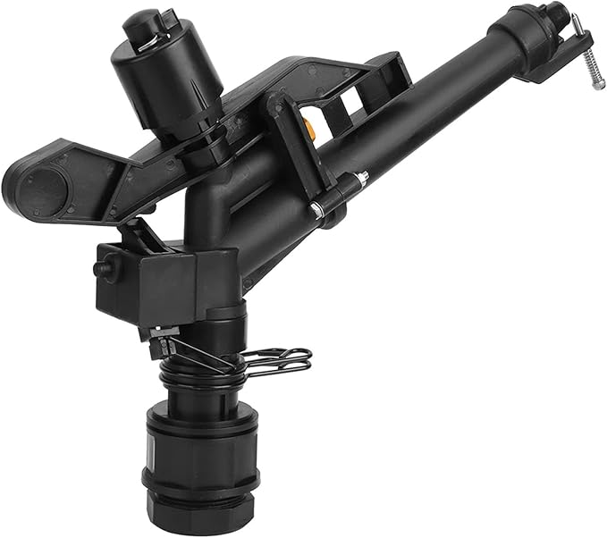 Garden Sprinkler, 360 Degree Rotating Adjustable Impact Sprinkler with Nozzle Set, 1.5in to 1in Heavy Duty Rocking Arm Sprinklers for Farm Lawn and Irrigation