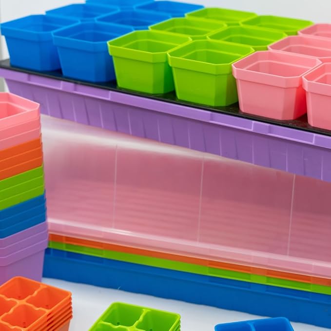 Bootstrap Farmer Ultimate Seed Starter Kit Multicolor with Humidity Domes for Indoor Seed Starting, Propagating, Germinating