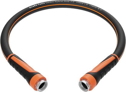 Giraffe Tools Garden Leader Hose 3ft x 5/8", Short Water Hose Heavy Duty, Flexible, Lightweight Hybrid Hose with Swivel Handle, Double Female Fittings, Burst 600 PSI