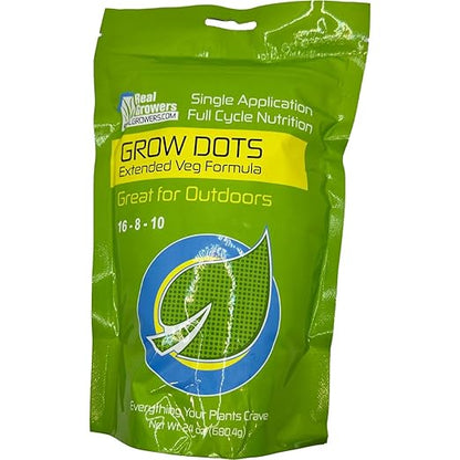 Grow Dots Extended Veg Plant Food, Single-Application, Programmed-Release Plant Nutrient Fertilizer 24oz