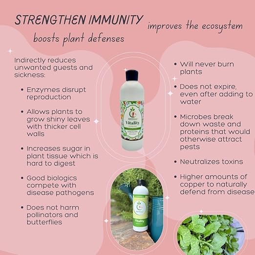 VermisTerra Vitality 16 oz - 4 pack (64 oz) Worm Castings Super Concentrate, Plant Food, Promotes Health and Amazing Growth for Vegetables, Fruit, Houseplants - Non-Toxic, Living Enzymes, Gentle - Will Not Burn