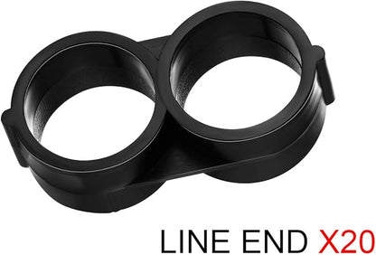 Boao 20 Pack Drip Irrigation Fittings for 1/2 Tubing, 16mm Drip Tubing End Closure Plugs Fitting Kit Trickle Plug Fittings End Cap Connectors for Sprinkler Systems