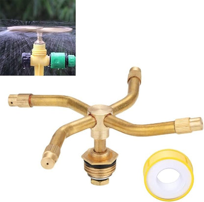 3/4 Arm Automatic Rotary Sprayer, Automatic Rotary Whirling Sprinklers for Plants 360 Degree Rotation Irrigation System Sprinkler Head Spray Diameter of 7-11 Meters for Garden Yard Lawns (2PCS)