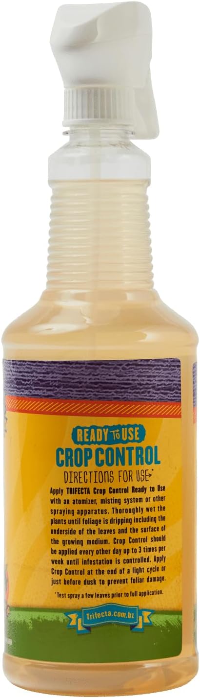 Trifecta Crop Control Insecticidal Soap for Plants | All Natural Fungicide for Plants | Spider Mite Killer Indoor Plants, Food Safe Pesticide, Herbicide, Spider Mites Spray for Plants (32oz - 2 Pack)