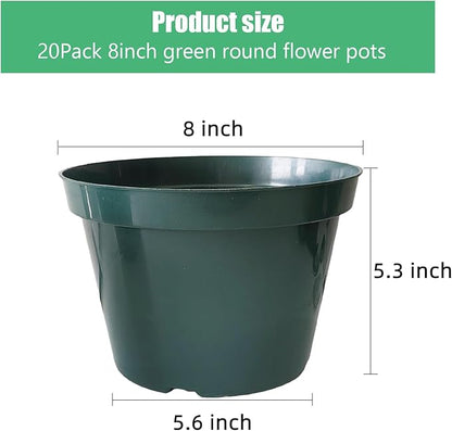 DAPERCI RooTrimmer 8 inches Nursery Pot Plant Grow Sturdy Flower pots in Bulk Price 20P