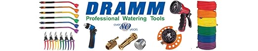 Dramm 35005 Heavy Duty Brass Twin Shut Off Valve – Full Water Flow, Quarter Turn Control, Corrosion-Resistant Seals, Swivel Connector – Solid Brass Garden Hose Adapter, Made in USA