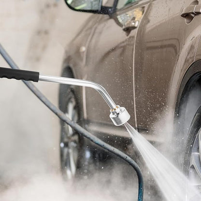 DOITOOL Watering Wand Heavy Duty, Metal Garden Hose Wand 18 Inches Long Hose Nozzle Sprayer with Flow Control for Watering Hanging Baskets and Shrubs (400 Holes)