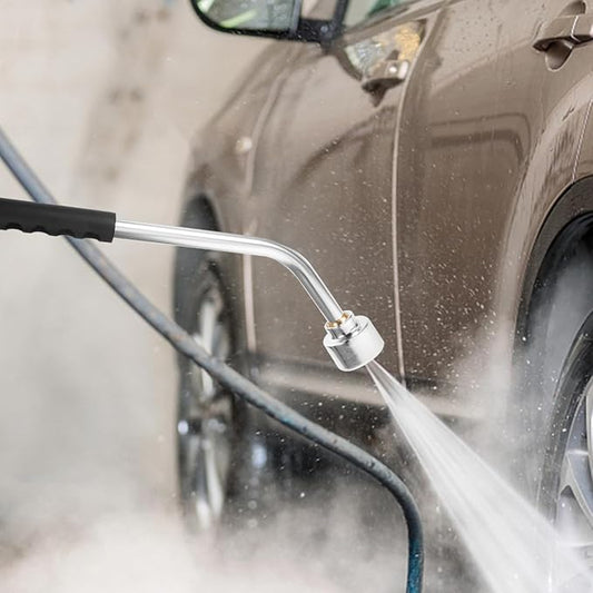 DOITOOL Watering Wand Heavy Duty, Metal Garden Hose Wand 18 Inches Long Hose Nozzle Sprayer with Flow Control for Watering Hanging Baskets and Shrubs (400 Holes)