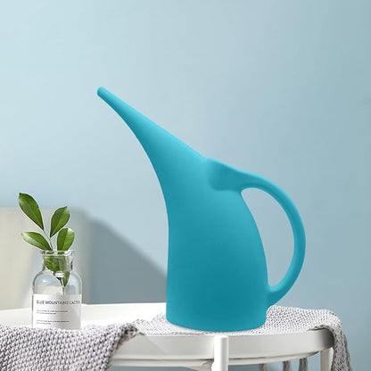 Plastic Watering Can for Plant Garden - 1/2 Gallon - Blue