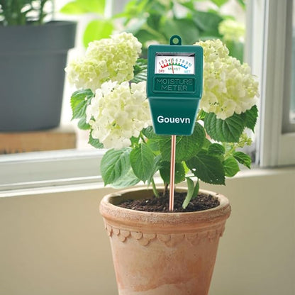 Soil Moisture Meter, Plant Moisture Meter Indoor & Outdoor, Hygrometer Moisture Sensor Soil Test Kit Plant Water Meter for Garden, Farm, Lawn (No Battery Needed)