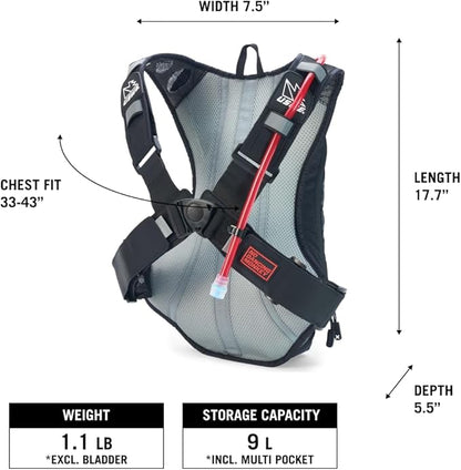 USWE Outlander Hydration Pack with Water Bladder, Hydration Backpack - Backpack for Cycling, MTB, Trail Running & More