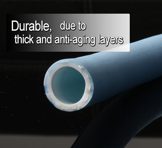 Atlantic Female to Female Heavy Duty Garden Hose 1 ft x 5/8 Inch Blue Color, Short Connection Leader Hose (Blue 1 Feet)