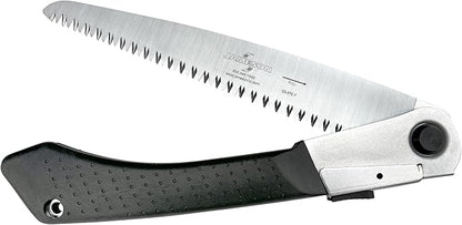 Jameson Professional Grade 8 Inch Folding Pruning Hand Saw for Single Hand Use with Tri-Cut Blade and Slip Resistant Grip - 2 Pack