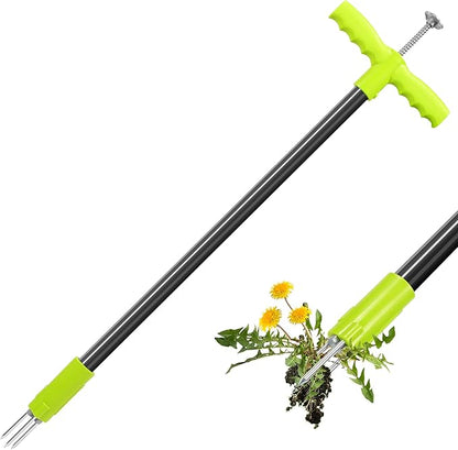 ORIENTOOLS 3 Claws Weed Puller Tool, Stand Up Weed Puller with Long Ergonomic Handle, Weed Puller Tool Stand Up Heavy Duty, Dandelion Picker, Garden Tools for Weeding, Weed Remover Tool for Lawn, Yard