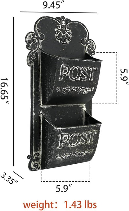 Chic Metal Wall Planter - Indoor/Outdoor Wall Mount Planter for Home Decor