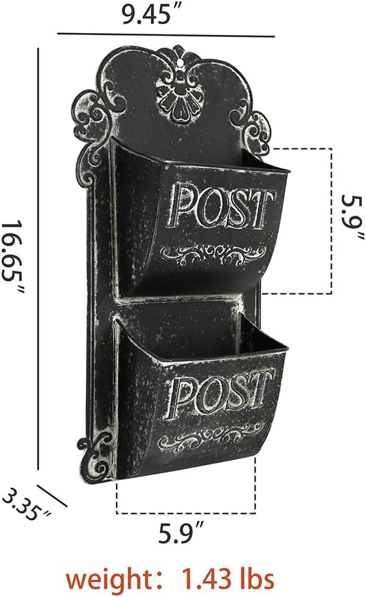 Chic Metal Wall Planter - Indoor/Outdoor Wall Mount Planter for Home Decor