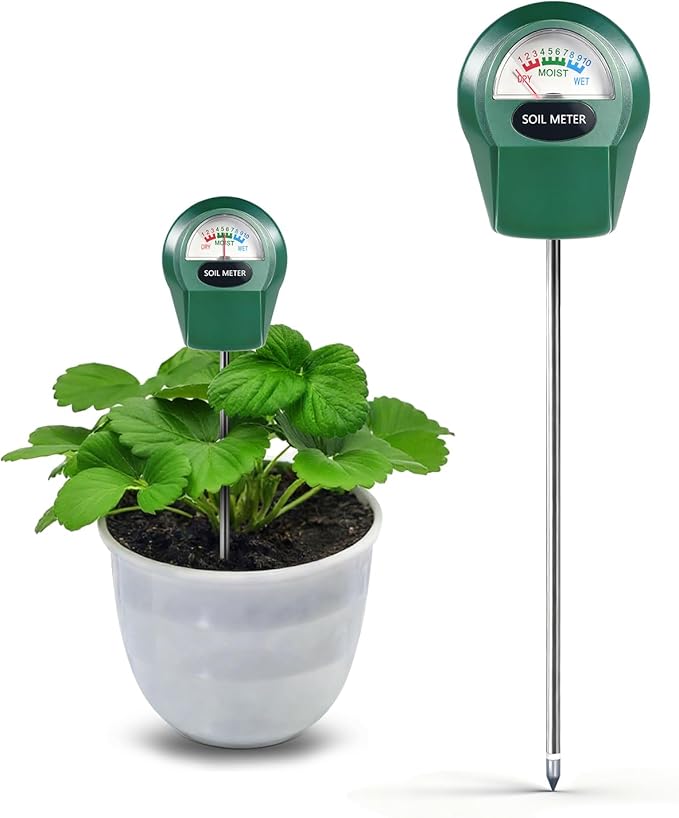 Soil Moisture Meter for Plants, Hygrometer Sensor Water Monitor, Plant Moisture Tester for Indoor Outdoor Garden, Potted Plants, Farm, Lawn, No Battery Needed