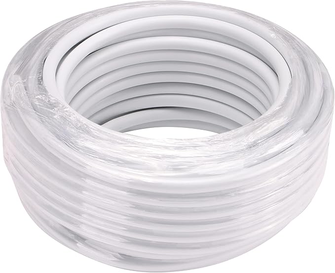 Raindrip R255DT 1/4-Inch Drip Irrigation Supply Tubing, 50 Foot, , for Drip Irrigation, Drip Emitters, Irrigation Parts, Systems, White Polyethylene