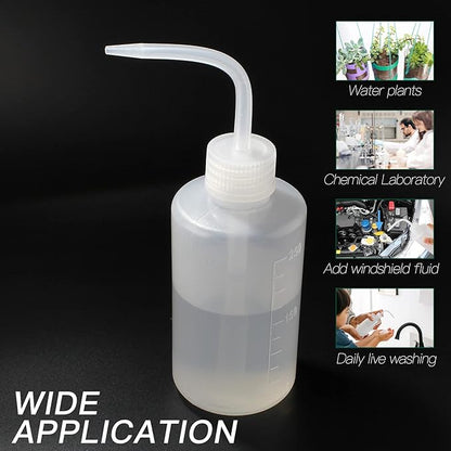 Piutouyar 2Pcs Plastic Wash Bottle 250ml Plant Squeeze Bottle, Wash Squirt Bottle, Succulent Watering Can for Indoor Plants Flower (8oz)