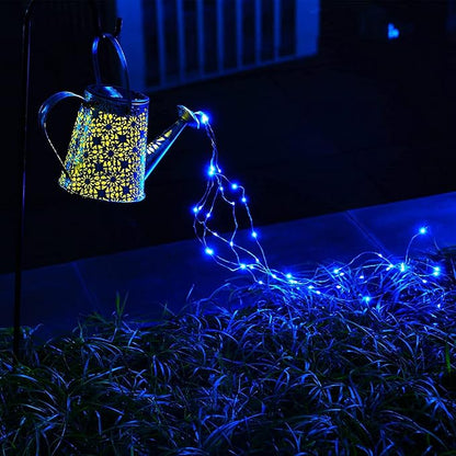 Solar Watering Can Lights,Christmas Large Retro Metal Hanging Solar Lights Outdoor Waterproof, Birthday Gifts for Women Mom Grandma Garden Decor Yard Light LED Decoration Outside for Porch Lawn Patio