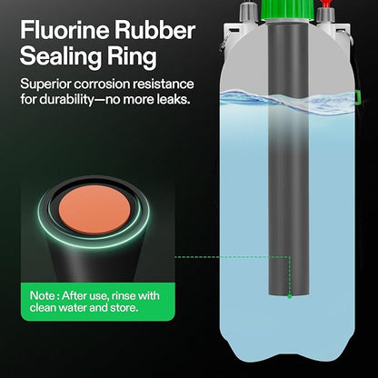 VIVOSUN 1.8 Gal/7L Pump Sprayer, Garden Water Sprayer for Plants, Weeds & Lawn Care, with 3 Nozzles, 50'' Long Hose & Pressure Relief Valve