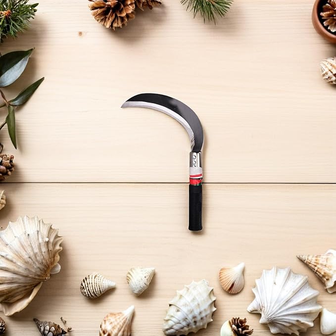 DOITOOL 2pcs Weeder Device Cutter Sickle Manganese Gardening Harvest Steel Grass Hook Reaping Tool Chopping Manual Multipurpose Tree