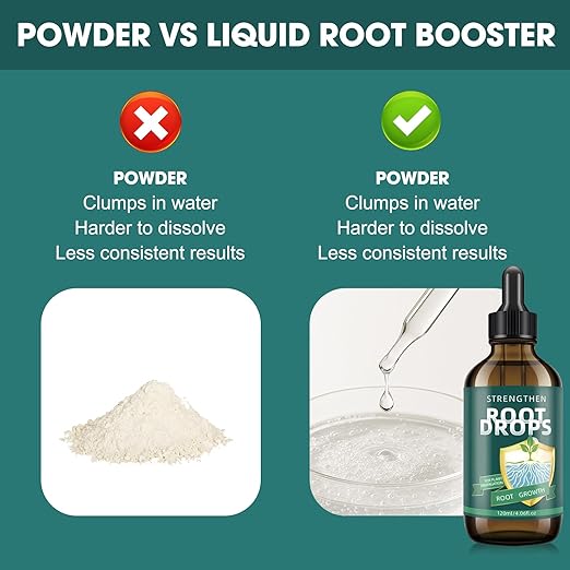 Root Drops – IBA Rooting Hormone for Cuttings | Fast Root Growth in Water, Soil, Moss, LECA | for Houseplants Like Pothos & Monstera (4.06 oz)