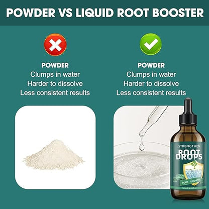 Root Drops – IBA Rooting Hormone for Cuttings | Fast Root Growth in Water, Soil, Moss, LECA | for Houseplants Like Pothos & Monstera (4.06 oz)