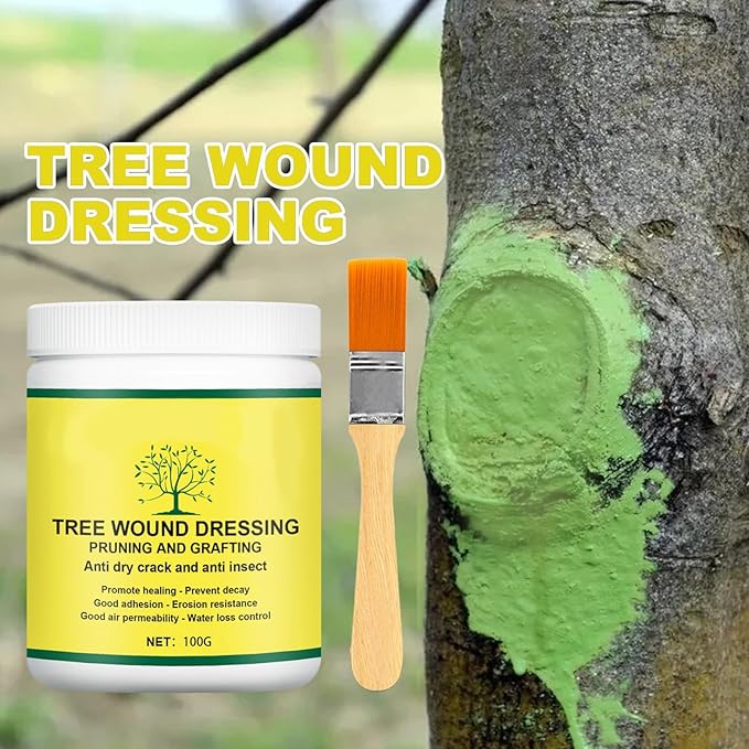 2024 Tree Wound Sealer,Tree Wound Pruning Sealer,Pruning Sealer,Tree Wound Dressing With Brush,Tree Wound Sealer Healing Paste,Bonsai Cut Paste,Bonsai Tree Pruning Sealer For Tree Wound (5SET)