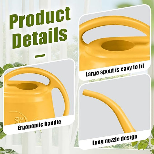 Watering Can - for Home Plant Garden - 1/2 Gallon - Orange