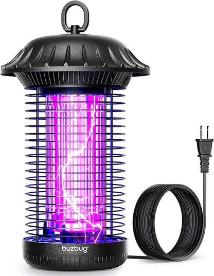 Buzbug LED Bug Zapper Indoor Outdoor, Up to 50,000 Hours Lifespan Lamps, 6.5 ft Power Cord, High-Voltage, Mosquito Zapper, Fly Trap Mosquito Trap, Fly Killer Fly Zapper -MO008C