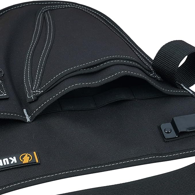 KUNN Garden Tool Organizer Belt Multifunctional Work Apron Pouch for Gardeing Florist Plumbing,Black