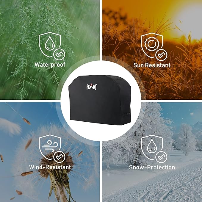 30'' Outdoor Charcoal Grills with Cover, BBQ Grill with Offset Smoker and Side Table, 832 Sq. In. Heavy-Duty for Outdoor Backyard, Patio and Parties, Black