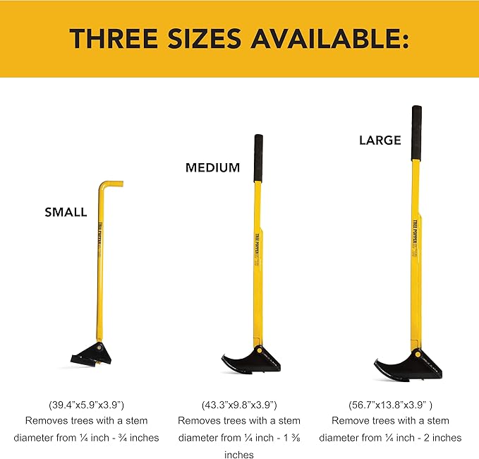 Medium Size – Heavy-Duty, High-Leverage Invasive Plant Remover, Fully Uproots Woody Stems ¼ inch - 1 ⅜ inches – Ideal for Landowners, Conservation, and Land Management