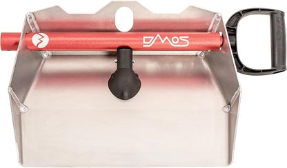 DMOS Alpha Shovel - Lightweight, Heavy-Duty Aluminum Snow Shovel with Extendable & Collapsible Handle for Sidewalks & Driveways - Red