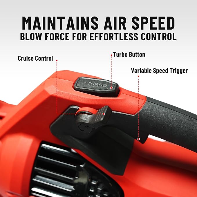 58V Cordless Leaf Blower, Power Variable-Speed, Brushless, 770 CFM, Electric Leaf Blower with 4Ah Battery and 5A Charger for Lawn Care, Yard, Outside(KDLB58211BDM)