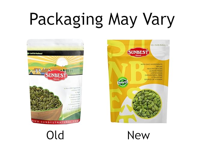 Sunbest Natural - Pumpkin Seeds Raw and Fresh, Pumpkin Seeds Unsalted, Whole Shelled Pumpkin Seeds, Kosher Seeds for Snacks, Pumpkin Seeds Bulk, Non-GMO and Vegan Healthy Pumpkin Snacks, 3 Lbs.