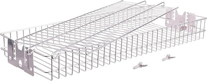 Stainless Steel Flat Rotisserie Grill Basket Large Size, Fits 1/2" or 3/8" Hexagon, 3/8" or 5/16" Square Spit Rod, If 3/4" Square Spit Rod MUST Use Together With DEWOSEN Rotisserie Forks