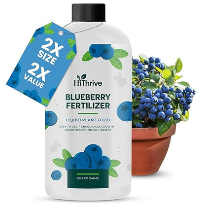 32oz Blueberry Fertilizer - Makes 32 Gallons of Fruit Tree Fertilizer for Blueberries, Liquid Plant Food for Sweet, Plump Blueberry Plants, Instant Plant Food That Promotes Growth & Abundant Harvests