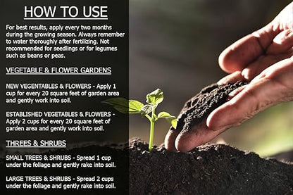 𝐁𝐄𝐒𝐓𝐒𝐄𝐋𝐋𝐄𝐑 Organic Blood Meal Fertilizer by Gardenera - 12-0-0 NPK - All-Natural Plant Food Source of Nitrogen for Organic Gardening, Flowers, Vegetables, Trees & Shrubs [16 OZ]