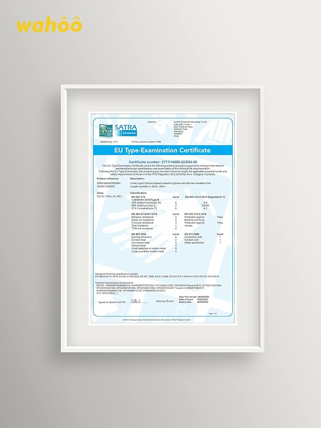 LANON Protection Wahoo Liquid Silicone Smoker Oven Gloves, Food-Contact Grade, Heat Resistant Gloves for Cooking, Grilling, Baking, Purple, M/8