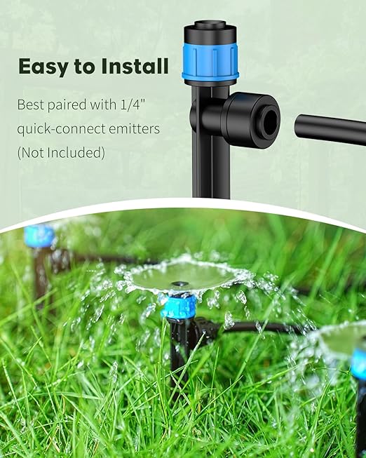 Pawfly 200 ft. 1/4 Drip Irrigation Tubing, Black Distribution Tubing for Drip Irrigation System, Polyethylene Drip Line, Drip Irrigation Hose Tube for Quick-Connect Drip Irrigation Emitters