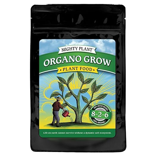 Organic Probiotic Plant Food – Fast-Acting with Microbes & Amino Acids 8-2-6 + 3% Calcium for All Garden Types Organo Grow | Boost Growth & Health (1, Pounds)
