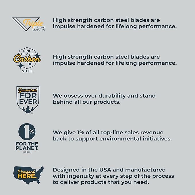 Woodland Tools Duralight Folding Saw – Curved Pruning Saw with Hardened Steel Blade, 3-Position Lock, Soft Grip Handle – Manual Tool for Tree Trimming, Branch Cutting, and Yard Work