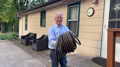 Atlantic Female to Female Heavy Duty Garden Hose 3 ft x 5/8 Inch Black Water Hose Short Connection Leader Hose (3 Feet)