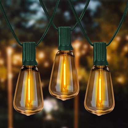 LUCKY TL 500 FT C9/E17 Christmas Light Sockets Spool Set, Green SPT-1 Wire, 12 Inch Spacing, C9 Outdoor String Lights, UL Listed