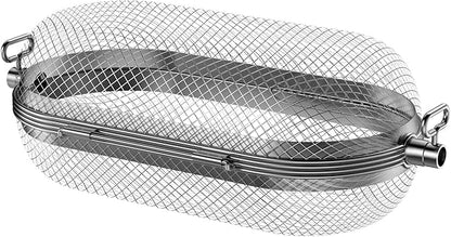 Rotisserie Grill Basket for Napoleon Grill,64000 BBQ Accessories Fit Most Spit Rods of Grills Rotisserie,Stainless Steel