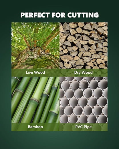 7 Inch Folding Hand Pruning Saw, Heavy Duty Foldable Camping Saw with 7” Hardened SK5 High Carbon Steel Blade Garden Folding Saw for Wood Cutting, Tree Trimming, Gardening, and Hunting